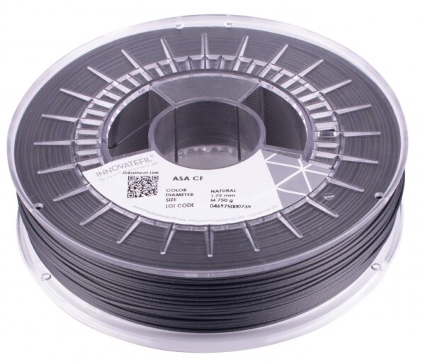 ASA CF filament černý 1,75 mm Innovatefil 750 g