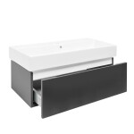 Koupelnová skříňka s umyvadlem SAT Feel 100x30x46 cm antracit mat SATFEEL100ANTU2 SATFEEL100ANTU2
