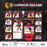 JF Turner Kalendář Chicago Blackhawks Connor Bedard 2025 Wall Calendar