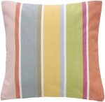 Ib Laursen Bavlněný povlak na polštář Multuciloured Stripes 50 × 50 cm, multi barva, textil