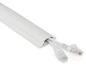 Nedis Kabelový organizér bílá / Organizér kabelů / PVC / Max. O kabelu 16 mm / 1 ks (CMDT4516WT500)