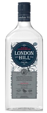 London Hill Dry Gin 43% 1 l (holá lahev)