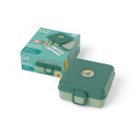 Monbento Svačinový box Monbento Snacky Green Forest 850 ml, zelená barva, plast