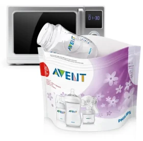 Philips AVENT SCF297/05 / Sterilizační sáčky do mikrovlnné trouby / 5 ks / PET