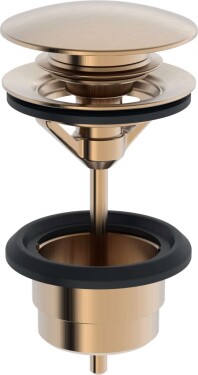 HANSA - Příslušenství Umyvadlová výpusť Push-Open, broušený bronz 0764010081