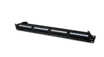 DATACOM Patch panel 24x Dual 1U černý / RJ-45 / CAT5E / UTP / 19" (3002)