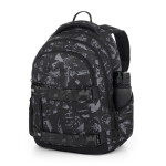 Studentský batohový 3-dílný set Bagmaster NOMAD 25 B ČERNO-ŠEDÝ (batoh,pouzdro)