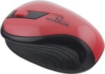 Titanum TM114R RAINBOW červená / Bezdrátová optická myš / 1000DPI / 3D / 2.4GHz (TM114R - 5901299904756)