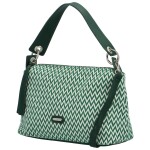 Trendy dámská textilní kabelka na rameno Radima, zelená