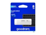 GOODRAM UME2 8GB bílá / Flash disk / USB 2.0 / čtení: 20MBs / zápis: 5MBs (UME2-0080W0R11)