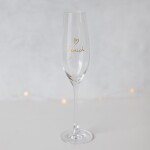 Bella Rose Sklenice na sekt Ženich, zlatá barva, čirá barva, sklo, 250 ml