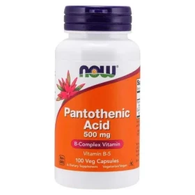 Kyselina Pantotenová 500 mg - NOW Foods (100 kaps.) (41548-1-100caps)