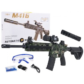 Mamido Dětská Puška M416 na vodní kuličky s příslušenstvím