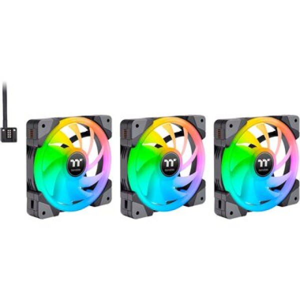 THERMALTAKE SWAFAN EX14 RGB šedá 3ks / Ventilátor / 140 mm / Hydraulic Bearing / 2000 RPM @ 38.8 dB / 81.6 CFM (CL-F144-PL14SW-A)