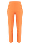 Kalhoty Monnari Látkové kalhoty s ozdobnými knoflíky Orange 40