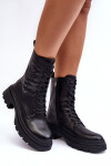 Ocieplané Kožené Workery Botky SBarski MR870-25 Černé 41