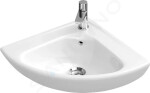 VILLEROY & BOCH - O.novo Umývátko Compact 415x415 mm, s přepadem, 1 otvor pro baterii, alpská bílá 73274001