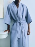 HAY Župan Waffle Dusty Blue, modrá barva, textil