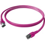Easylan CP1KVBVBV0050 RJ45 síťové kabely, propojovací kabely CAT 6A S/FTP 5.00 m fialová dvoužilový stíněný, bez halogenů, samozhášecí 1 ks