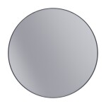 Erga Round, kulaté zrcadlo 90cm, černý rám, ERG-V01-ROUND-9090-BK