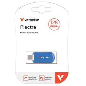 Verbatim Plectra 128GB modrá / Flash disk / USB-C 3.2 Gen 1 / až 100 MB/s (30233)