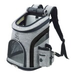 Smart šedo-modrý batoh pro psa | do 6 Kg Barva: Černá, Dle váhy psa: do 6 kg