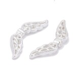 Kovová andělská křídla - stříbrná - 6 x 21 x 2,5 mm - 1 ks