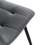 Jídelní židle, šedá, sametová látka, DCL-X7015 GREY2