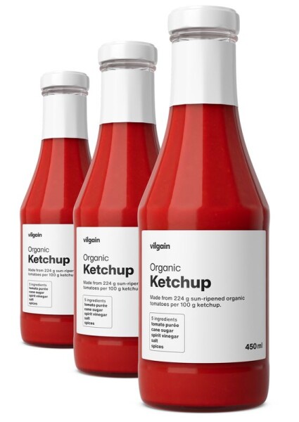 Vilgain Kečup BIO – 3× 450 ml