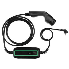 Green Cell Mobilní nabíječka EV Schuko-Typ 2 černá / Nabíječka / 3,6 kW / 6,5 m / IP66 / LCD displej (EV16)