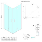 GELCO - LORO obdélníkový sprchový kout 800x700, rohový vstup GN4780-02