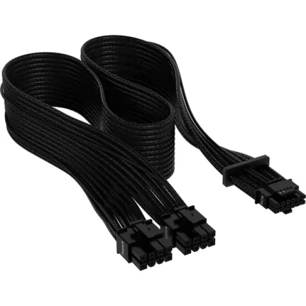 Corsair Premium Sleeved PCIe 5.0 12VHPWR PSU adapter cable černá / 50 cm (CP-8920331)