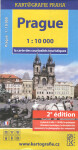 Prague - la carte des couriosités touristiques /1:10 tis.