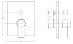 PAFFONI - Tilt Baterie pod omítku pro 2 spotřebiče, matná černá TIBOX015NO/M