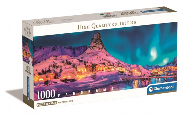 Puzzle Panorama: Noční ostrov Lofoty 1000 dílků