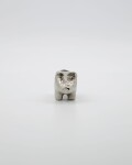 House Doctor Kovový svícen Pig Antique Silver, stříbrná barva, kov