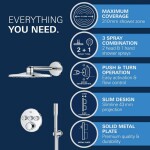 GROHE - Precision SmartControl Sprchový set s termostatem pod omítku, průměr 31 cm, 2 proudy, chrom 34874000