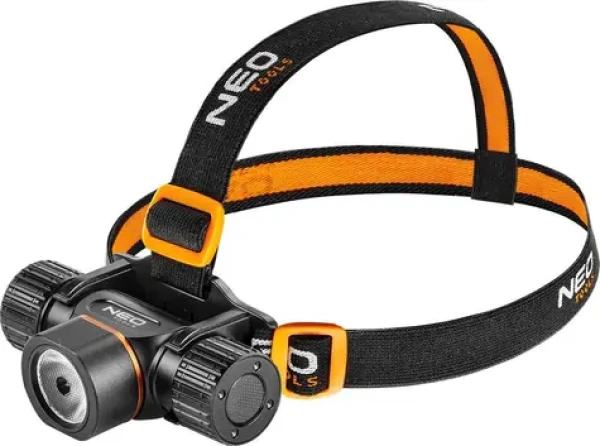 NEO TOOLS 99-029 / Čelová nabíjecí svítilna / 2000 lm / dosah 200 m / 4000 mAh / IPX4 (TOP-99-029)
