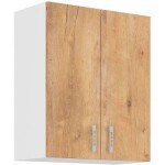 Horní skříňka Sára 60 G-72 2F Barva korpusu: Bílá, Barva dvířek: Dub Sonoma