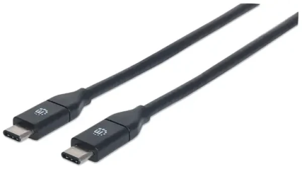 Manhattan USB-C černá / Kabel / 1 m / USB 3.2 Gen 2 (10 Gbit/s) / 3 A (353526)