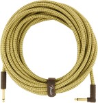 Fender Deluxe Series 25' Instrument Cable Tweed Angled