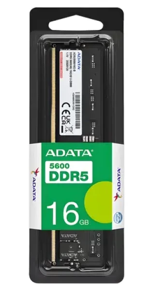ADATA 16 GB (1x16 GB) DDR5 5600 MHz / Operační paměť / CL46 / DIMM / 1,1 V (AD5U560016G-S)
