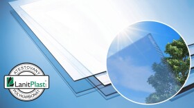 Hliníková pergola LanitPlast Wall 33 FSX antracit + čirý PC