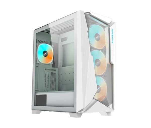 GIGABYTE case GB-C301GW V2, Mid tower, Průhledná bočnice, 4x 120mm ARGB Fan, bílá EDF_1706285