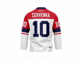 Dres české hokejové reprezentace Roman Červenka #10 2026 CCM Fandres replica - bílý Velikost: dětský XXXXS