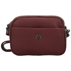 Trendy dámská koženková crossbody kabelka Karlita, vínová