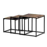 Konferenční stolek 45x45cm, mdf, hnědá, AF-3003 OLW