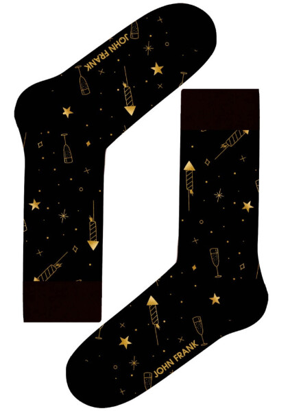 Dámské ponožky John Frank WJFLSFUN-CH62 uni Černá