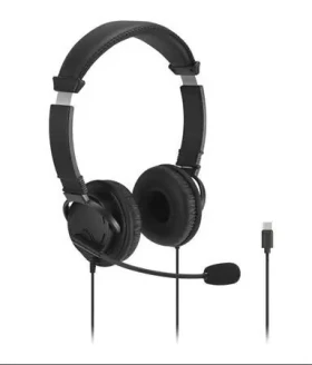 Kensington Classic EQ USB-C / Sluchátka s mikrofonem / ovládání hlasitosti / kabel 2 m (K97464WW)
