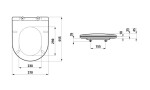Laufen - Pro WC sedátko Slim, SoftClose, matná černá H8989667160001